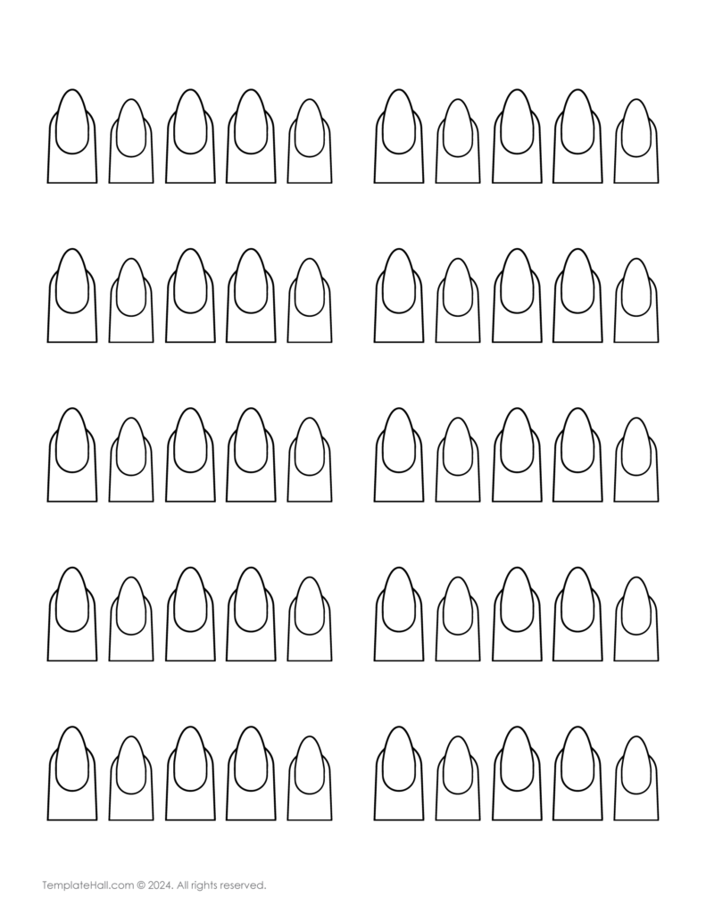 11+ printable nail art templates [pdf download]